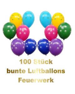 Silvester-Luftballons-Feuerwerk-100-bunte-Luftballons