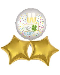 Silvestergrüße mit Heliumballons: Guten Rusch!