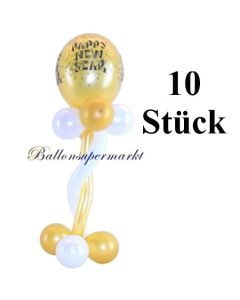 Tischdeko Silvester Luftballons Happy New Year 10 Stück