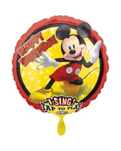 Singender Folienballon Micky Maus zum Geburtstag