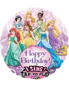 Luftballon mit Musik, Disney Princess zum Geburtstag, ohne Helium