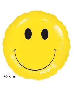 Smiley Luftballon aus Folie inklusive Helium