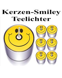 Smiley Teelichter Kerzen