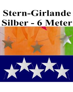 Stern-Girlande Silber