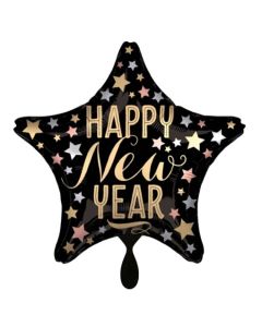 Sternballon Happy New Year Stars zu Silvester