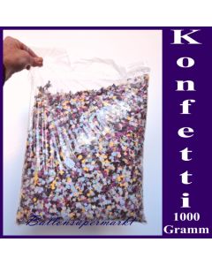 Streukonfetti, Papierkonfetti, 1000 Gramm