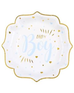 Baby Shower Boy Partyteller, blau