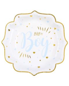 Baby Shower Boy Partyteller, blau