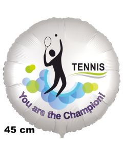 Tennis Luftballon. You are the Champion! 45 cm inklusive Helium