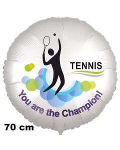 Tennis Luftballon. You are the Champion! 70 cm inklusive Helium