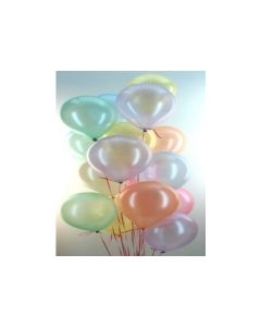 Midi-Set 8, 50 Luftballons Perlmutt, 3,5 Liter Helium, Farbauswahl
