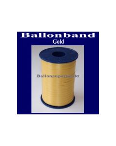 Ballonband, Luftballonbänder 1 Rolle 500 m, Gold
