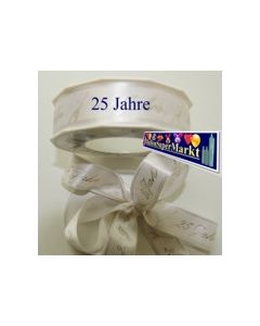 Deko-Zierband 25 Jahre, 1 Meter