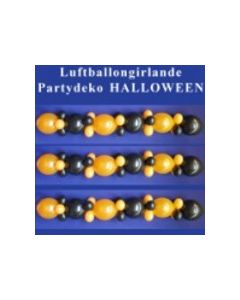 Halloween Luftballongirlande, Partydeko