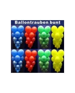 Ballontrauben mit Luftballons 10 Stück Bunt