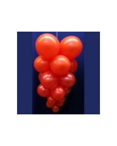 Ballontrauben mit Luftballons 10 Stück Rot