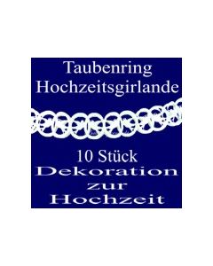 Taubenringgirlanden 10Stck. Weiß