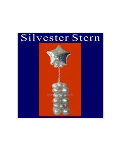 Partydekoration Silvester, Silvester-Stern, Ballondeko