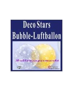 Deco Stars, Bubble Luftballon (mit Helium)