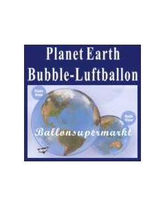 Planet Earth, Bubble Luftballon (mit Helium)