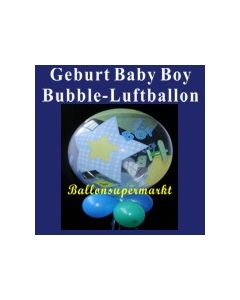 Geburt-Baby-Boy, Bubble Luftballon (mit Helium)
