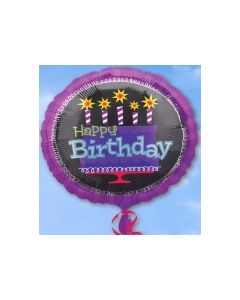 Happy Birthday Geburtstag, Luftballon aus Folie (ohne Helium)