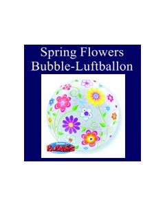 Spring Floral Patterns, Bubble Luftballon (ohne Helium)