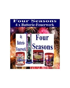 Feuerwerk, Batterie-Feuerwerks-Sortiment Four Seasons, 4 Feuerwerksbatterien