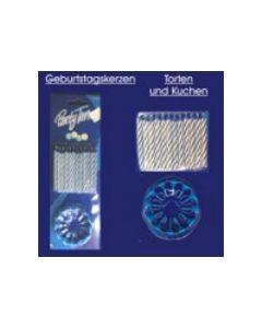 Kerzen für Torte u. Geburtstagskuchen (blau)