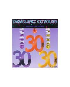 Geburtstag  Dangling Cutouts 30