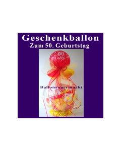 Geschenkballon zum 50. Geburtstag