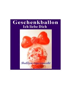 Geschenkballon Ich liebe dich