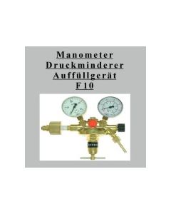 Druckminderer, Auffüllventil und Manometer