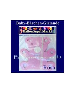 Baby-Bärchen-Girlande-Rosa