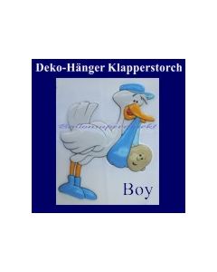 Klapperstorch-Deko-Geburt, Boy-Junge