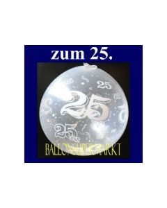 25. Jubiläum, Geschenkballons, Stuffer, Silberhochzeit