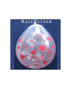 Rote Herzen, Liebe, Hochzeit, Geschenkballons, Stuffer