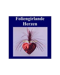Foliengirlande mit Herzen