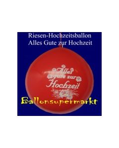 Riesen-Hochzeitsballon-Rot