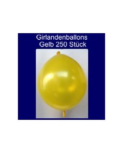 Kettenballons-Girlandenballons-Gelb-Metallic, 250 Stück