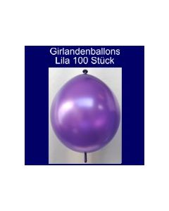 Kettenballons-Girlandenballons-Lila-Metallic, 100 Stück