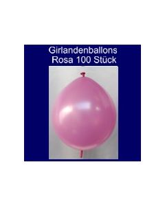 Kettenballons-Girlandenballons-Rosa-Metallic, 100 Stück