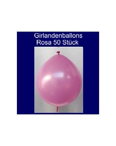 Kettenballons-Girlandenballons-Rosa-Metallic, 50 Stück