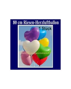 Riesenballons, Herzluftballons 1 Stück