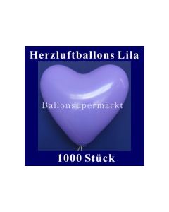 Herzluftballons Lila 1000 Stück