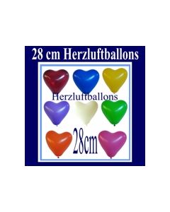 Herzluftballons 10 Stück