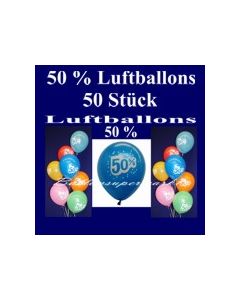 Luftballons 50 Prozent, 50 Stück