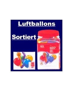 Luftballons &quot;Figuren Rundballons Sortiert&quot; 600 Stück