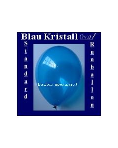 Luftballons Standard R-O 27 cm Blau-Kristall 100 Stück