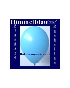 Luftballons Standard R-O 27 cm Himmelblau 10 Stück
